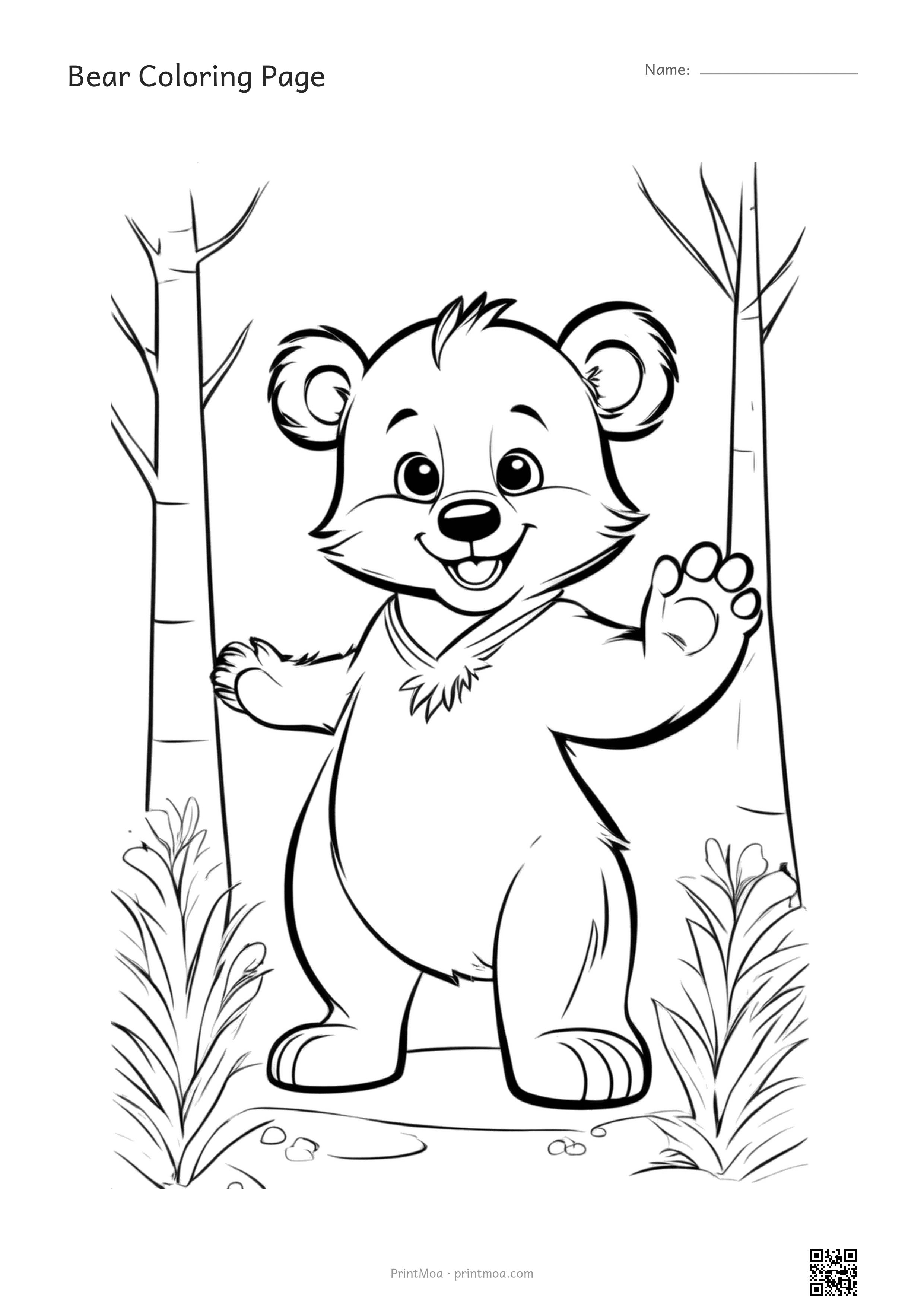 Bear Coloring Page