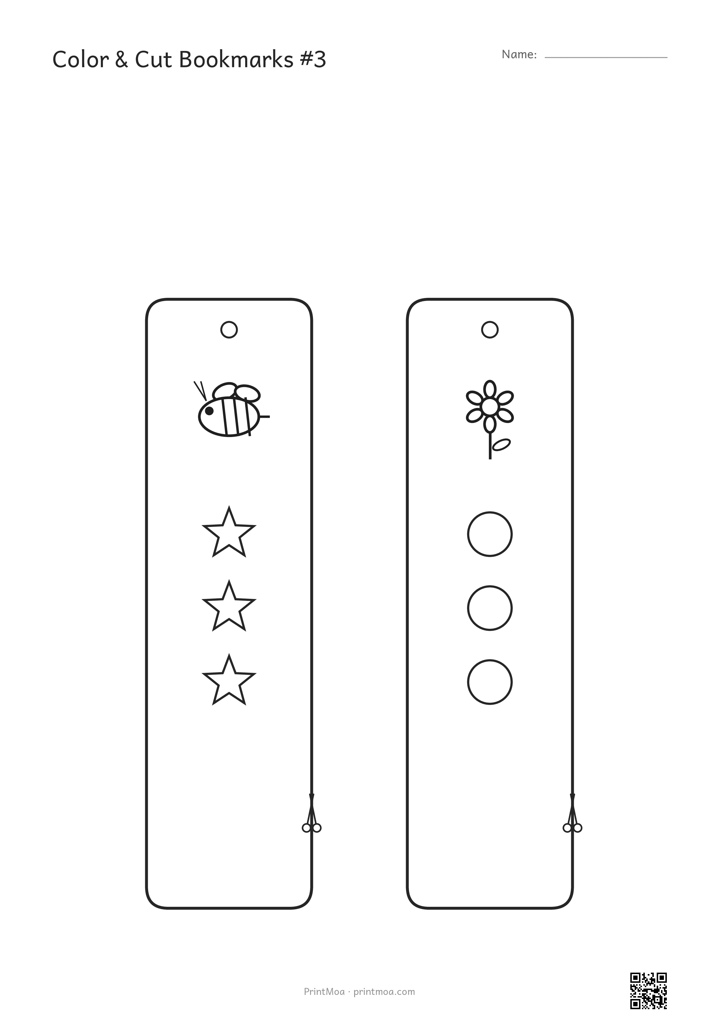Color & Cut Bookmarks