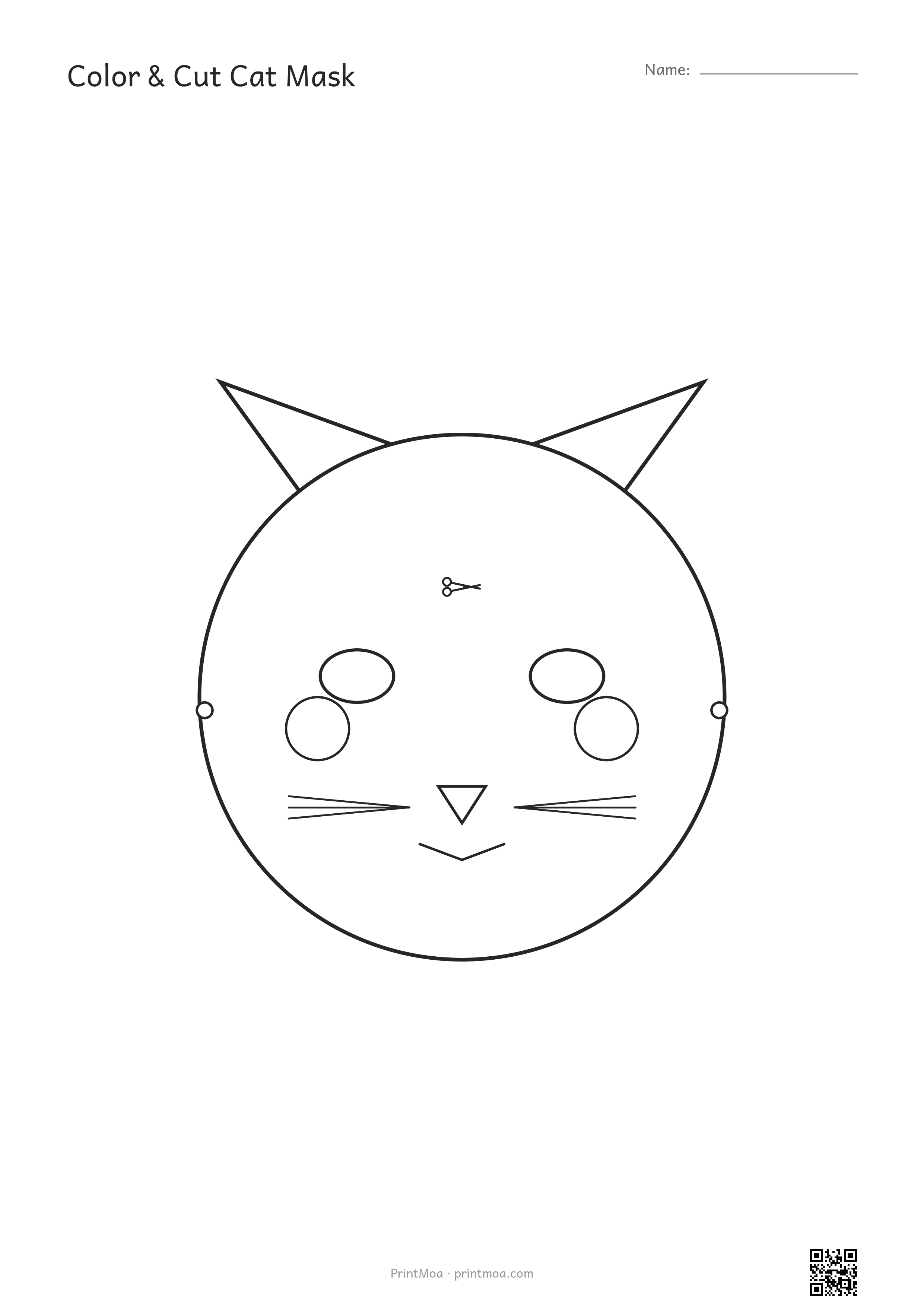 Color & Cut Cat Mask