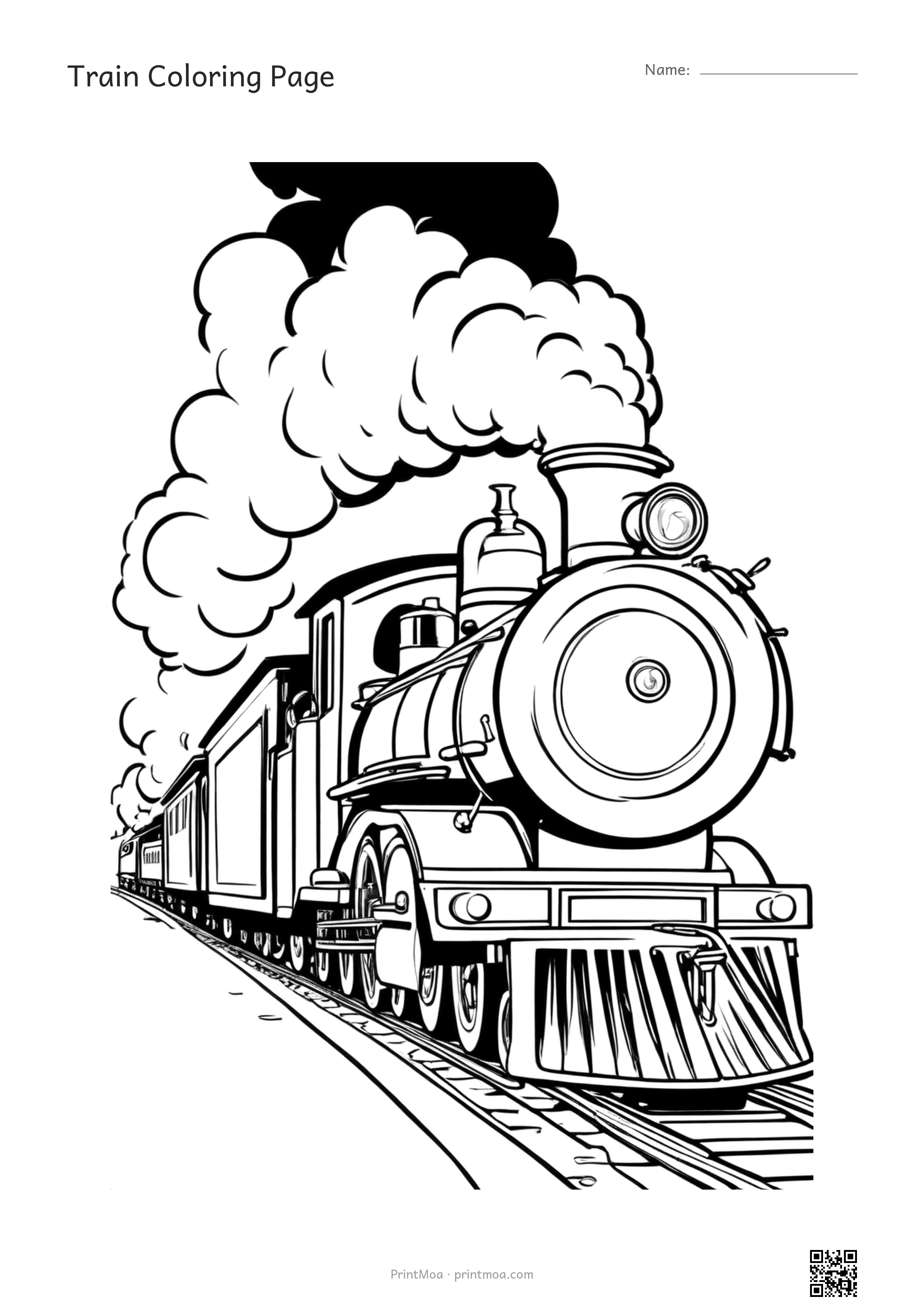 Train Coloring Page